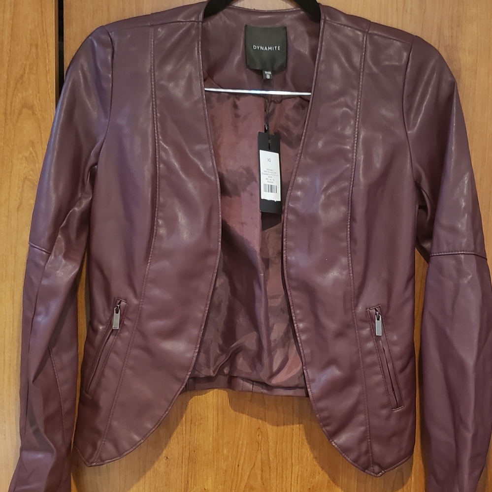 Vegan leather jacket